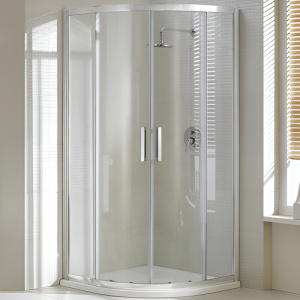 Душевой уголок AVS Раунд 90x90 профиль хром, стекло прозрачное с поддоном