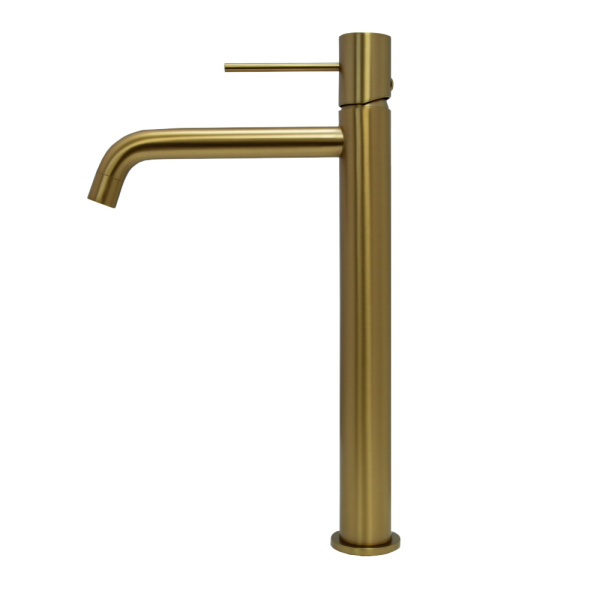 Смеситель для раковины AVS Slimmer высокий, брашированное золото