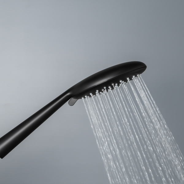 Душевой комплект AVS Termo 4в1 круглый, черный матовый