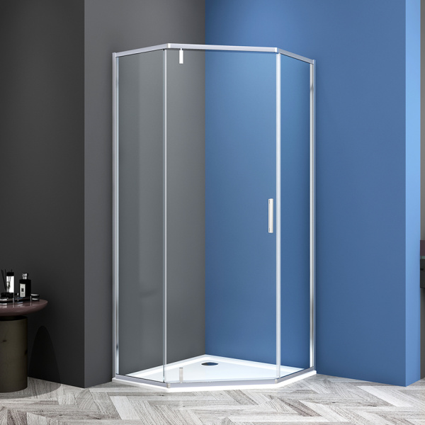 Душевой уголок AVS Трапеция Слим 90x90 профиль хром, стекло прозрачное Душевой уголок AVS Трапеция Слим 90x90 профиль хром, стекло прозрачное