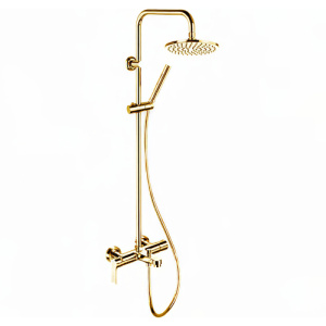 Душевая стойка Remer Class Line L34X7MMM20BG брашированное золото