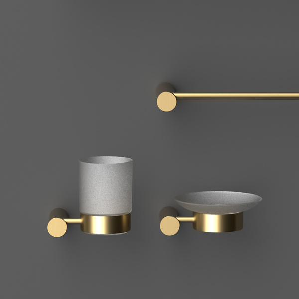 Стакан подвесной AVS Slimmer, брашированное золото Стакан подвесной AVS Slimmer, брашированное золото