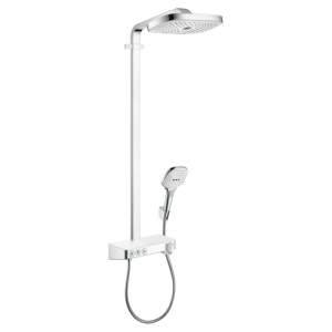 Душевая стойка Hansgrohe Raindance Select E 300 3 jet Showerpipe 27127400 хром/белый