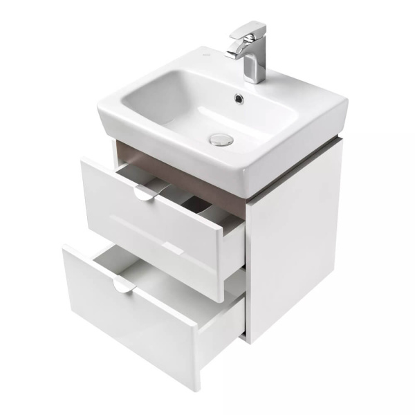 Тумба с раковиной подвесная 50 Скай Акватон 1A2380K1SY010 Тумба с раковиной подвесная 50 Скай Акватон 1A2380K1SY010