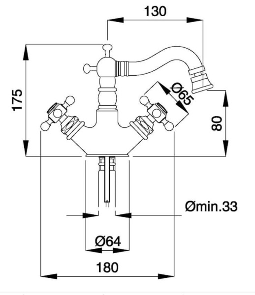 Комплект смесителей Migliore Arcadia 18393+18398 золото Комплект смесителей Migliore Arcadia 18393+18398 золото