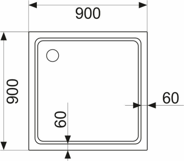 Душевой уголок AVS Фаворит 90x90 профиль хром, стекло прозрачное