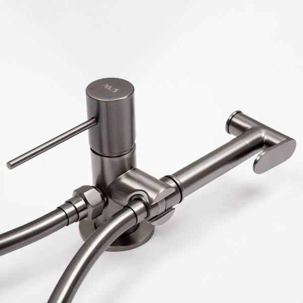 Гигиенический душ со смесителем AVS Slimmer оружейная сталь Гигиенический душ со смесителем AVS Slimmer оружейная сталь