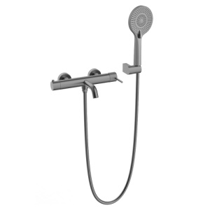 Смеситель для ванны с душем AVS Pulse оружейная сталь