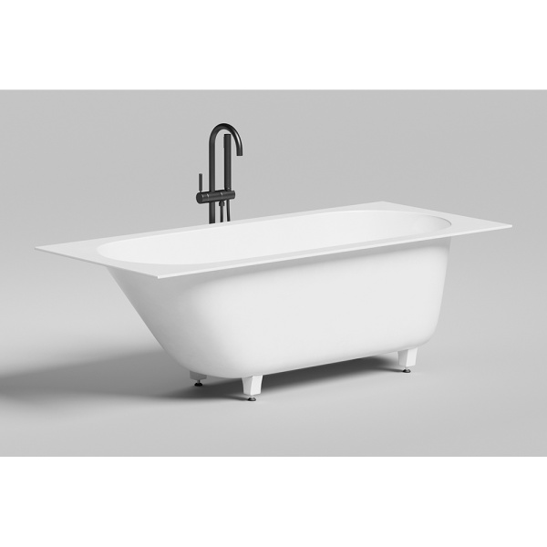 Ванна из искусственного камня Salini Ornella KIT S-Stone 170x75 белая матовая, с ножками Ванна из искусственного камня Salini Ornella KIT S-Stone 170x75 белая матовая, с ножками