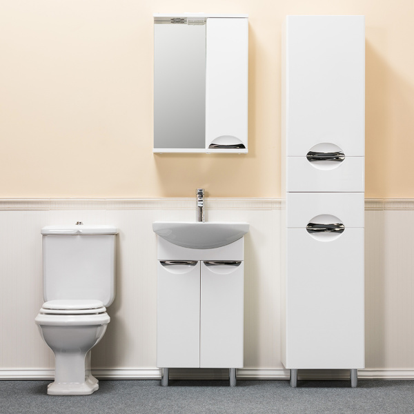 Тумба с раковиной Aqua de Marco Eleganse 50 белая Тумба с раковиной Aqua de Marco Eleganse 50 белая