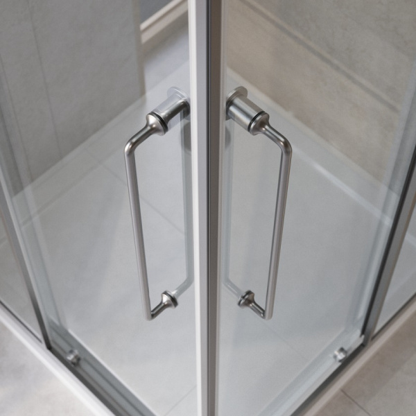 Душевой уголок Cezares Relax RELAX-304-A-2-90-C-GM 90х90 профиль оружейная сталь, стекло прозрачное Душевой уголок Cezares Relax RELAX-304-A-2-90-C-GM 90х90 профиль оружейная сталь, стекло прозрачное