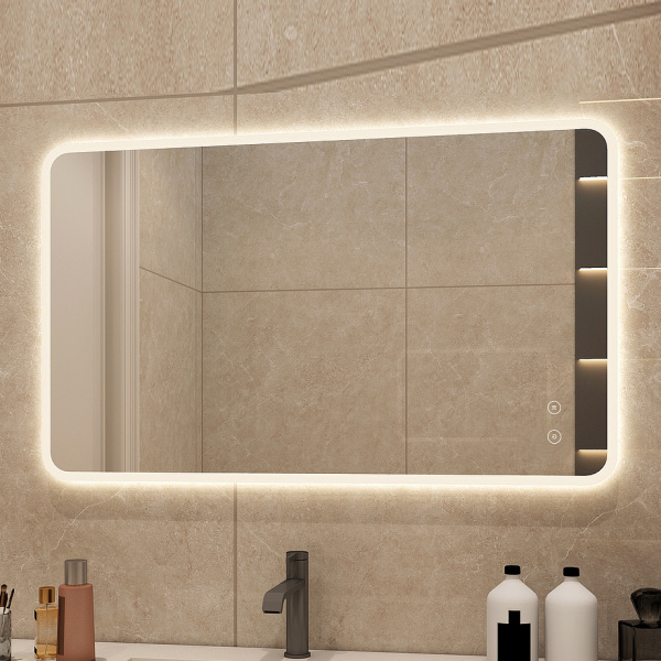 Зеркало с подсветкой AVS Виола 120x80 см, антипар Зеркало с подсветкой AVS Виола 120x80 см, антипар