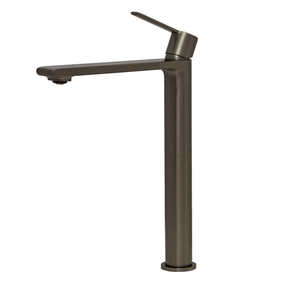 Смеситель для раковины AVS Elegant высокий, оружейная сталь