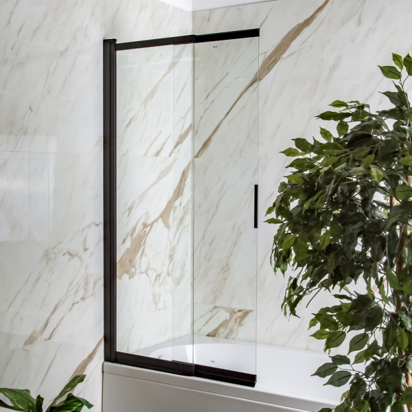 Шторка на ванну AVS Слайдер Плюс 80 профиль черный, стекло прозрачное Шторка на ванну AVS Слайдер Плюс 80 профиль черный, стекло прозрачное
