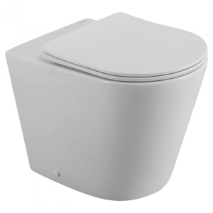 BB1003CBR/SC Унитаз приставной БЕЗОБОДКОВЫЙ с сиденьем FLAY-R BELBAGNO