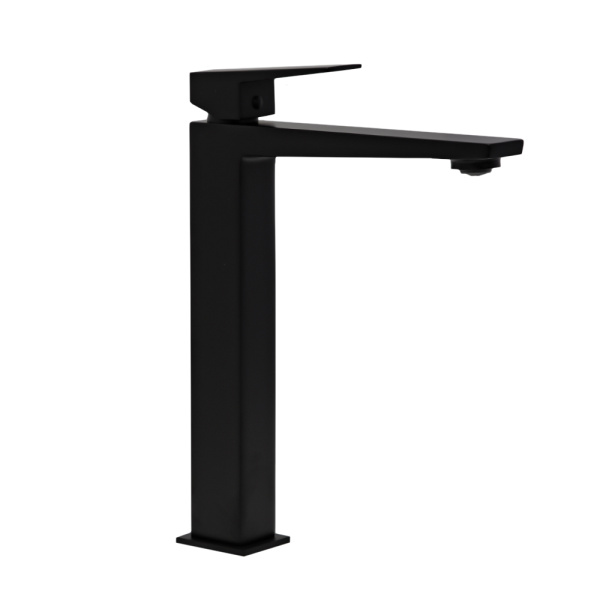 Смеситель для раковины AVS New Cube высокий, черный матовый Смеситель для раковины AVS New Cube высокий, черный матовый
