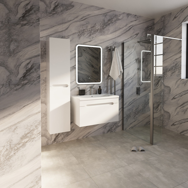 Шкаф-пенал AVS Эстель 35x160 белый