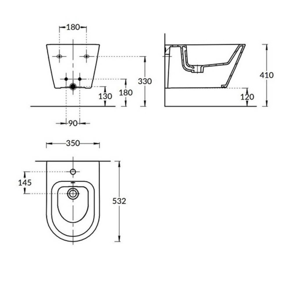 Биде подвесное Kerama Marazzi Plaza PLM.bidet.02 белое Биде подвесное Kerama Marazzi Plaza PLM.bidet.02 белое