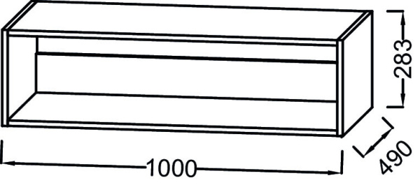 Полка 1000x490x283 Odeon Rive Gauche Jacob Delafon EB2518-N18 Полка 1000x490x283 Odeon Rive Gauche Jacob Delafon EB2518-N18