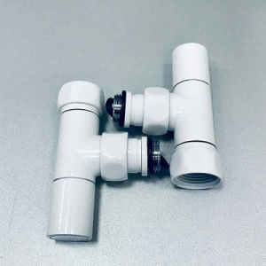 Кран угловой 3/4"х1/2" г/ш пара белый глянец ZZ4708