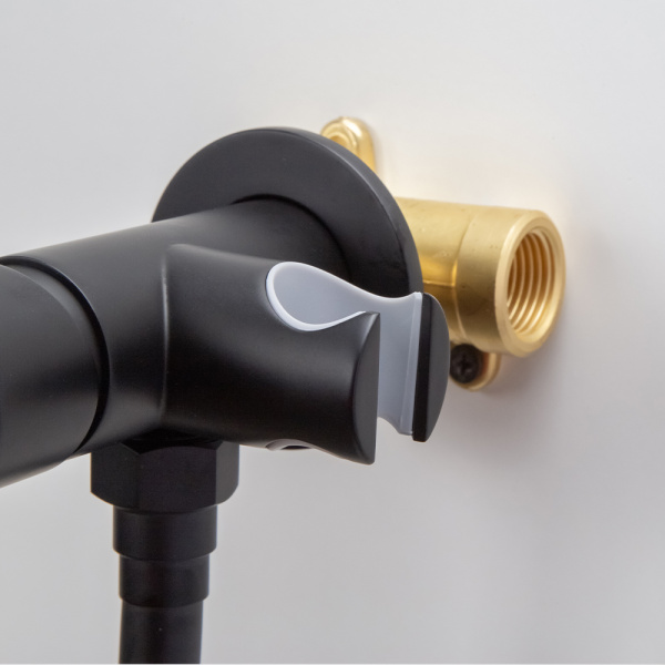 Гигиенический душ со смесителем AVS Slimmer черный матовый Гигиенический душ со смесителем AVS Slimmer черный матовый