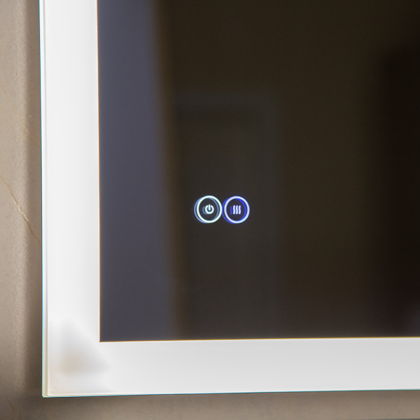 Зеркало с подсветкой AVS Жасмин 80x60 см, антипар Зеркало с подсветкой AVS Жасмин 80x60 см, антипар