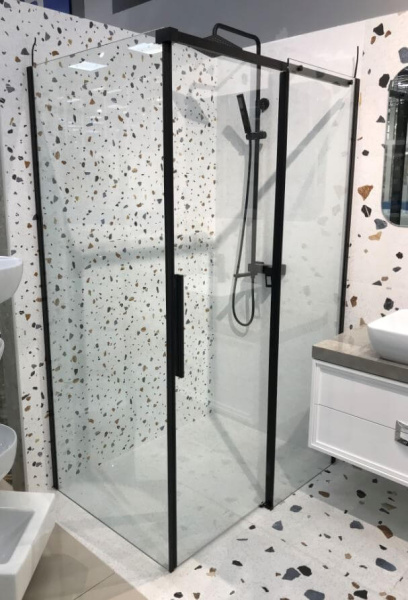 Душевой уголок BelBagno Acqua ACQUA-AH-1-120/90-C-NERO 120х90 профиль черный, прозрачное стекло Душевой уголок BelBagno Acqua ACQUA-AH-1-120/90-C-NERO 120х90 профиль черный, прозрачное стекло