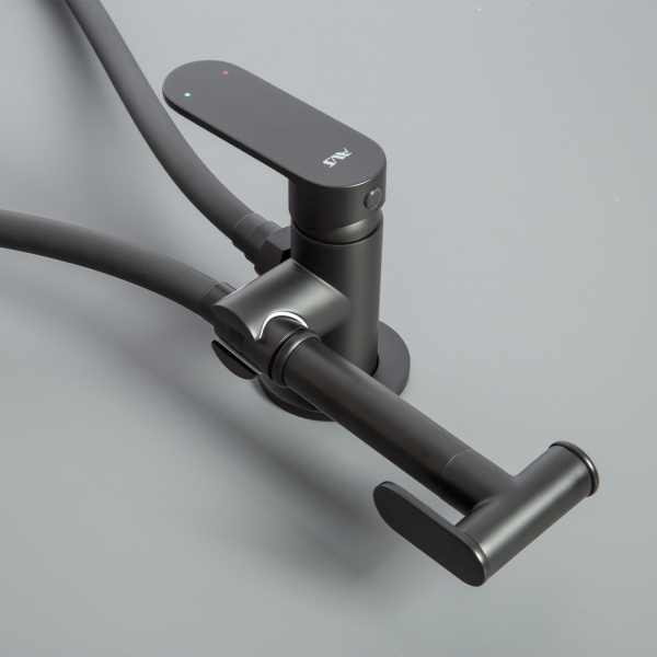 Гигиенический душ со смесителем AVS Beauty черный матовый Гигиенический душ со смесителем AVS Beauty черный матовый