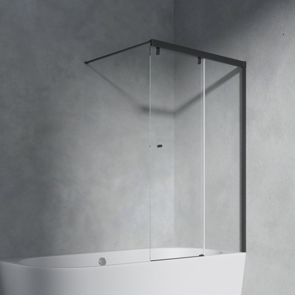 Шторка на ванну AVS Перла 100 R профиль черный матовый, стекло прозрачное Шторка на ванну AVS Перла 100 R профиль черный матовый, стекло прозрачное