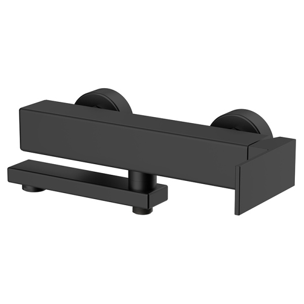 Смеситель для ванны с душем AVS Cube черный матовый Смеситель для ванны с душем AVS Cube черный матовый