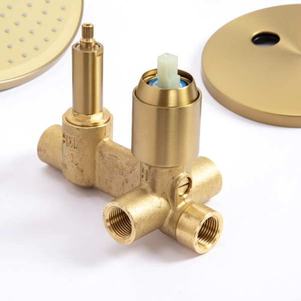 Душевой комплект AVS Slimmer 3в1 брашированное золото