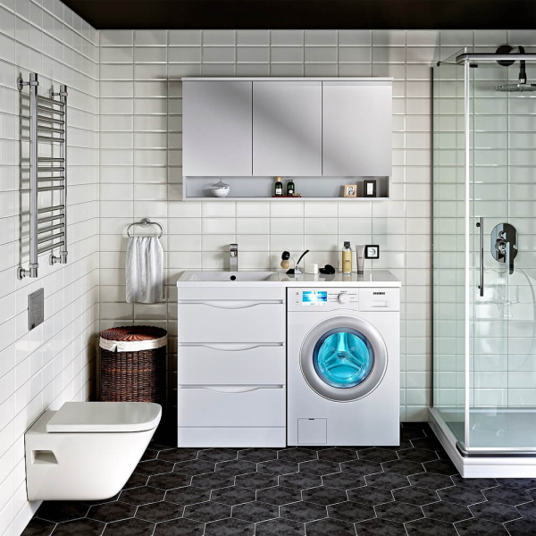 Тумба с раковиной Runo Орион УТ000003442+00-00001024 120 см левая Тумба с раковиной Runo Орион УТ000003442+00-00001024 120 см левая