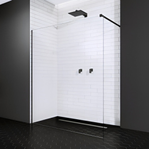 Душевая перегородка Radaway Modo New II 120 профиль черный матовый, стекло прозрачное