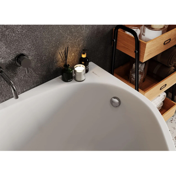 Акриловая ванна Vagnerplast Hapi 170x110 L белая, с каркасом и экраном Акриловая ванна Vagnerplast Hapi 170x110 L белая, с каркасом и экраном