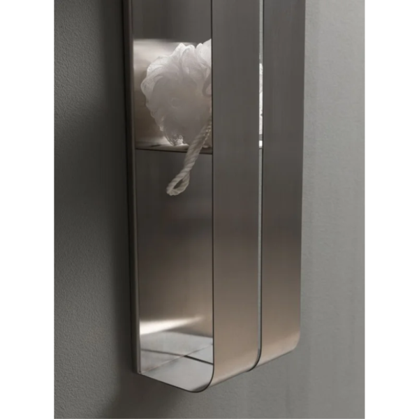 Полка Aquanet Магнум Н 334114 брашированная сталь Полка Aquanet Магнум Н 334114 брашированная сталь