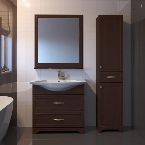 Зеркало ASB Wood Line Берта 85 темный орех Зеркало ASB Wood Line Берта 85 темный орех