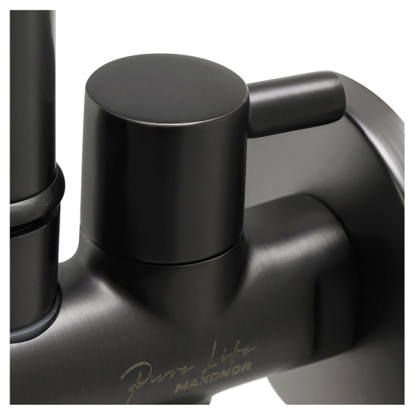 Гигиенический душ со смесителем Maxonor PL6501-9 оружейная сталь