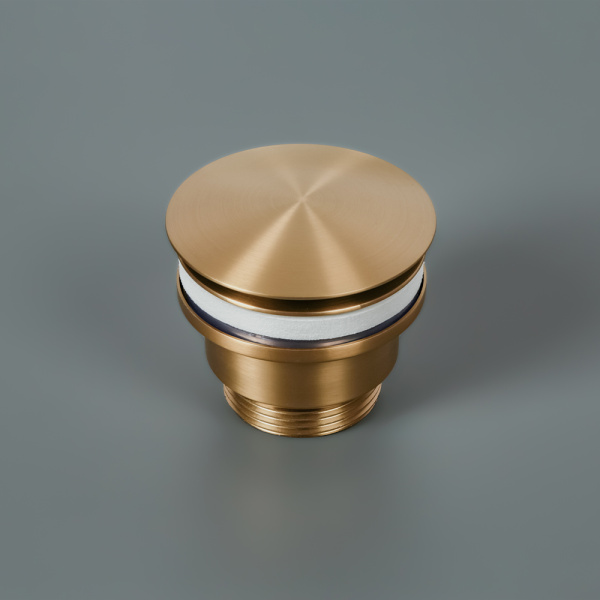 Донный клапан AVS универсальный, золото брашированное Донный клапан AVS универсальный, золото брашированное