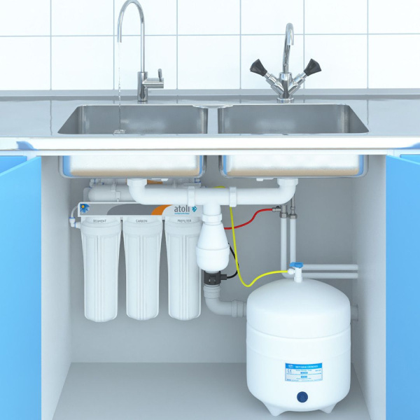 STDA Система обратного осмоса 5-ступенч ATOLL с краном STDA Система обратного осмоса 5-ступенч ATOLL с краном