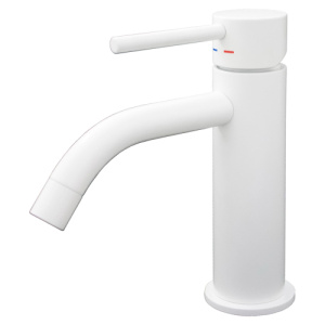 Смеситель для раковины Paffoni Light LIG071BO белый матовый