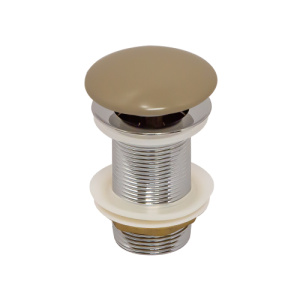 Донный клапан AVS без перелива, бежевый матовый