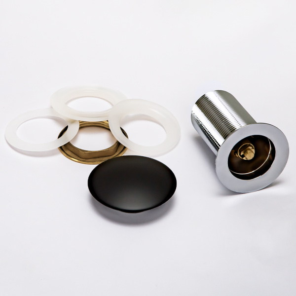 Донный клапан AVS Slimmer без перелива, черный матовый Донный клапан AVS Slimmer без перелива, черный матовый