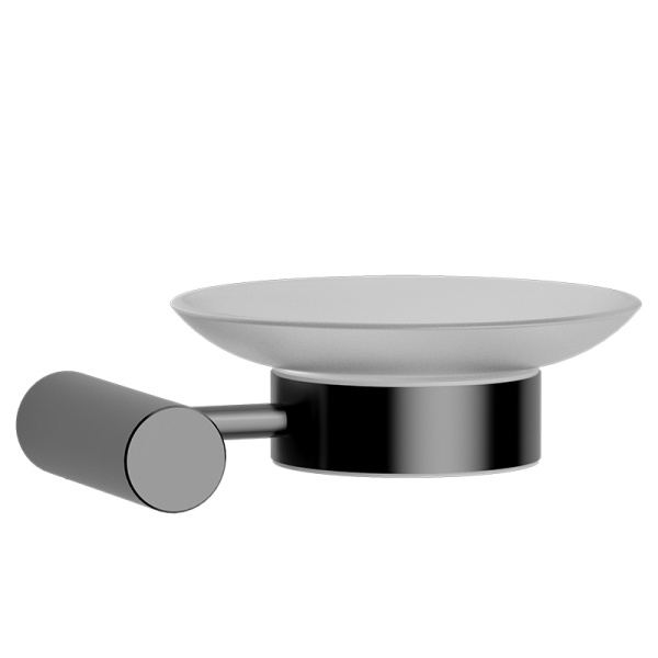 Мыльница подвесная AVS Slimmer с чашей, оружейная сталь Мыльница подвесная AVS Slimmer с чашей, оружейная сталь